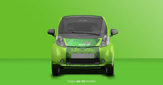 Eco Car Psd Mockup Przegląd Przedni