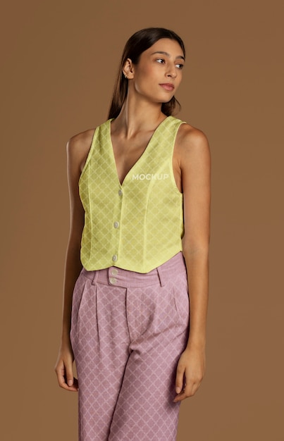 Eco clothes mockup design