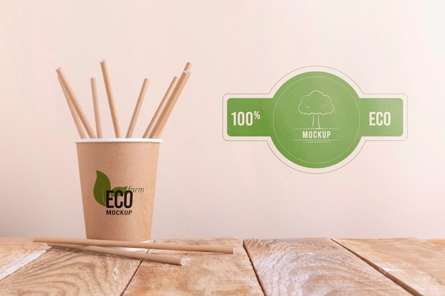 PSD eco friendly concept mock-up