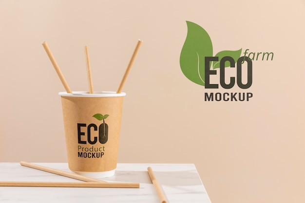 PSD mock-up di concetto ecologico