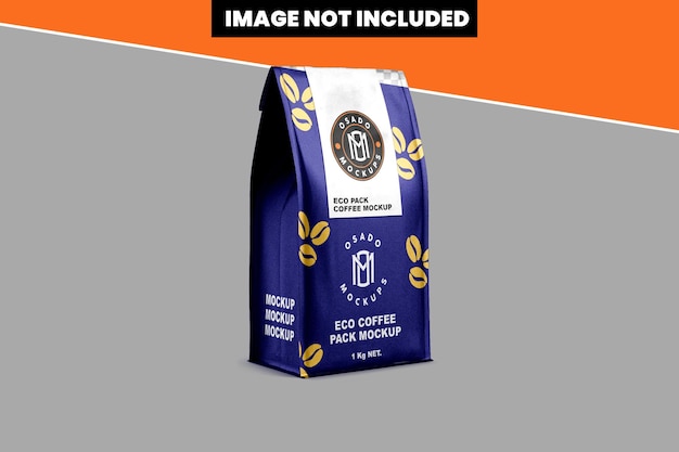 Mockup di caffè eco pack