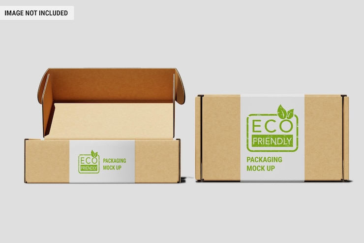 PSD eco packaging box mock-up