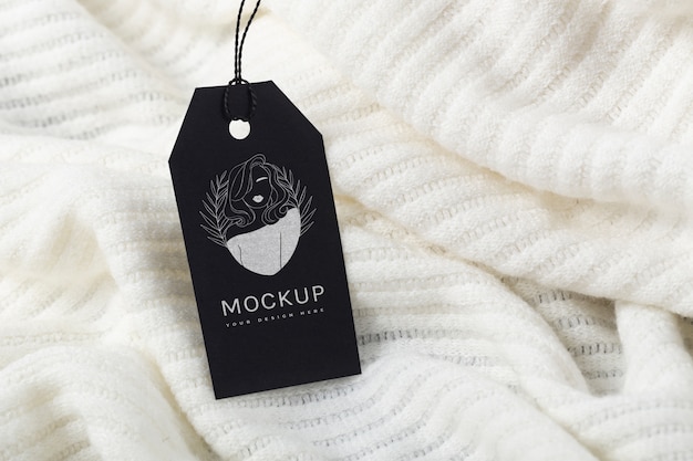 PSD eco paper labels mockup