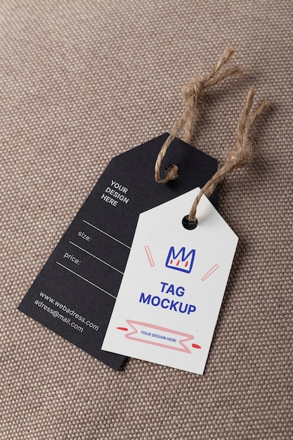 Eco paper labels mockup