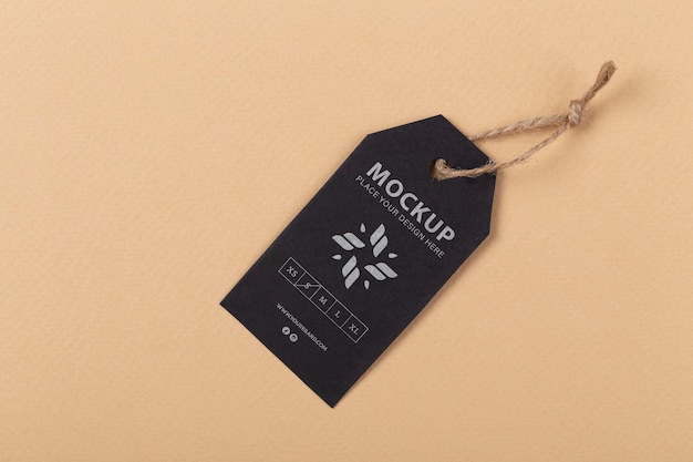 PSD eco paper labels mockup