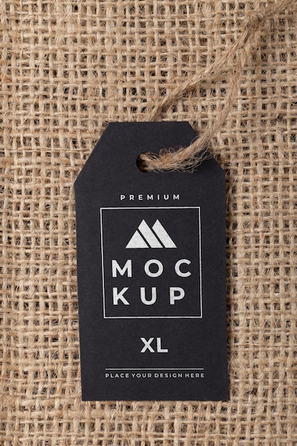 eco paper labels mockup