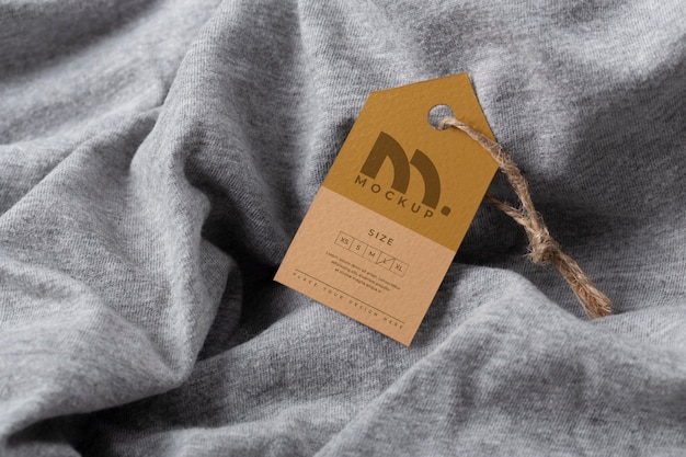 eco paper labels mockup