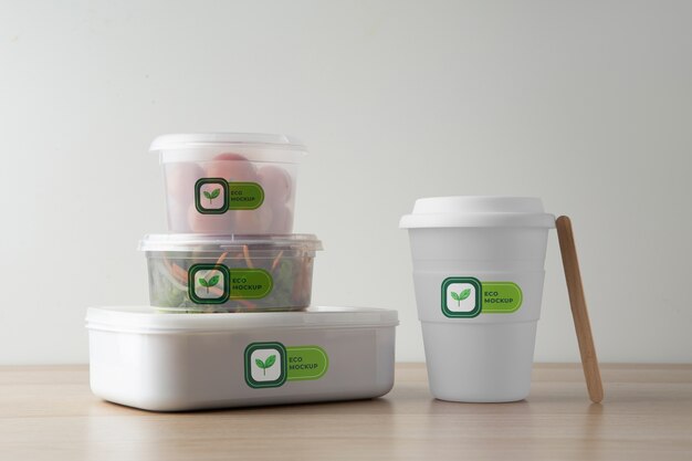 PSD eco plastic packaging for food