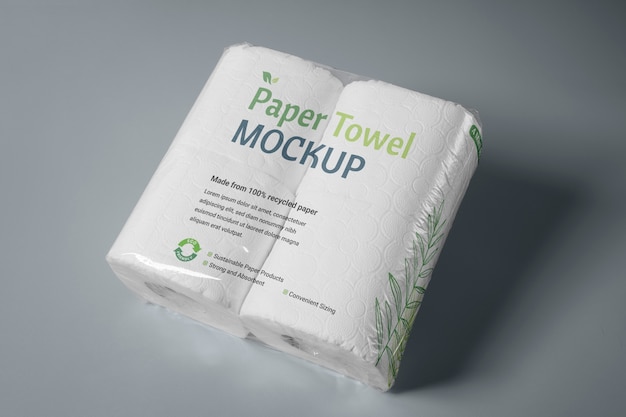 PSD eco plastic packaging mockup design