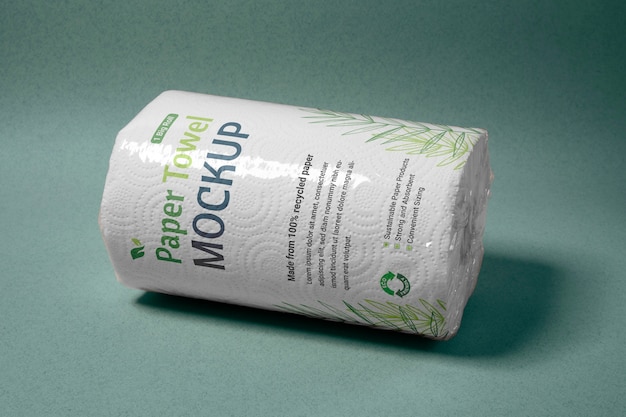 PSD eco plastic packaging mockup design