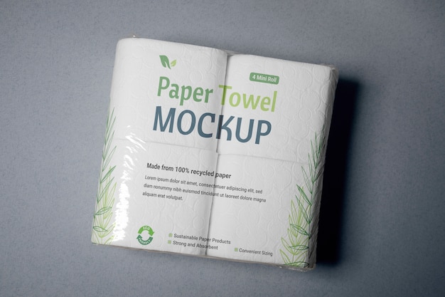 PSD eco plastic packaging mockup design