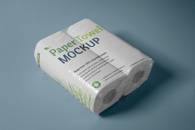 PSD eco plastic packaging mockup design