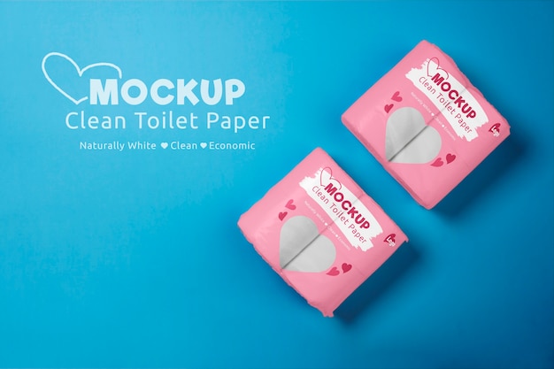 PSD eco plastic packaging mockup