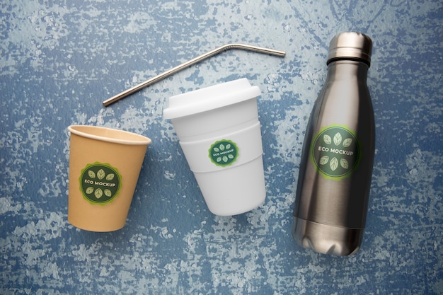 PSD eco-plastic verpakkingen voor drankjes