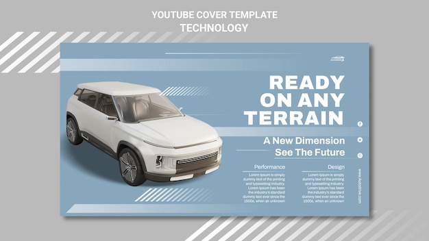 Eco technology youtube cover template