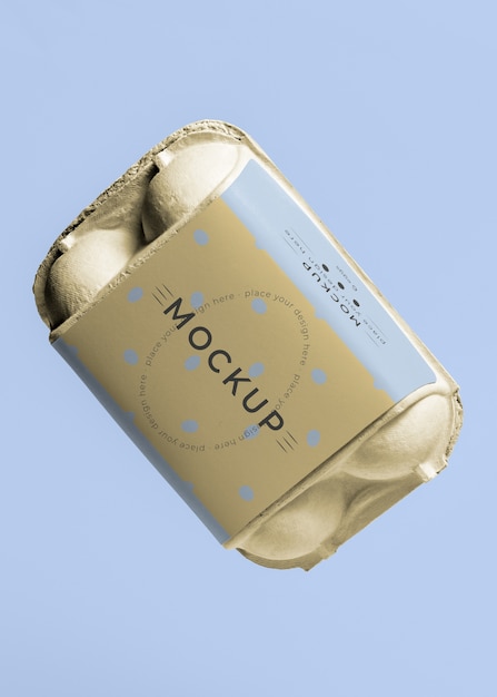ecologic eggs packaging design mockup