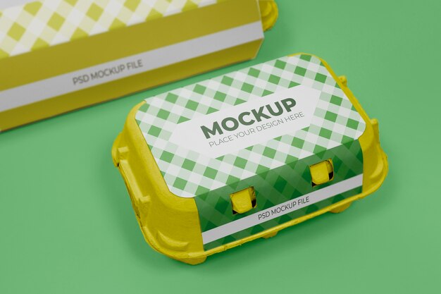 Ecologic eggs packaging mockup