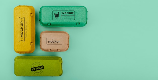 Ecologic eggs packaging mockup