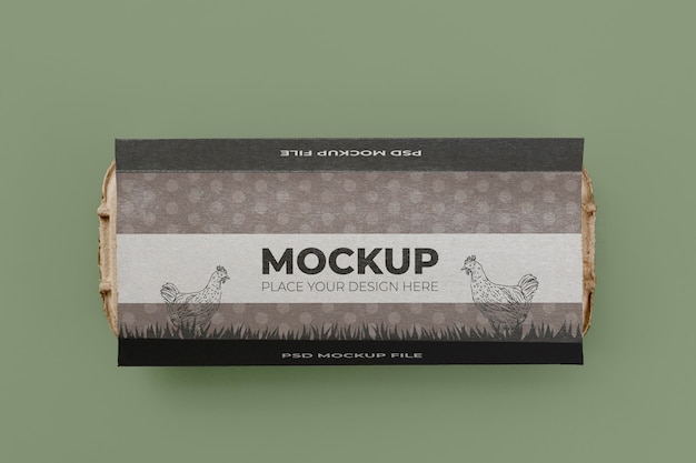 Ecologic eggs packaging mockup