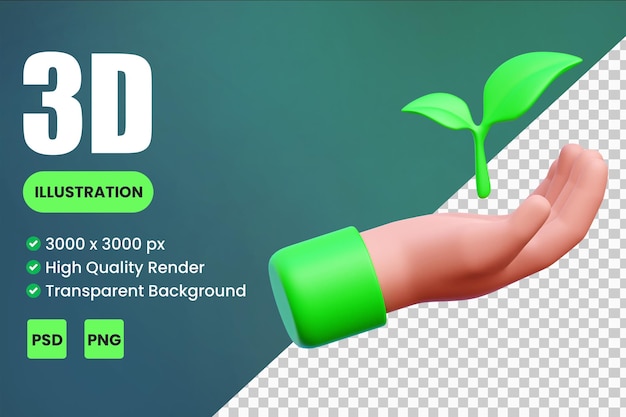 Ecology 3d Icon Illustrations