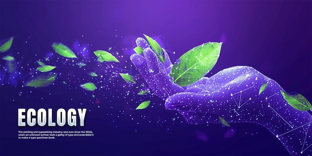 Ecology template design background