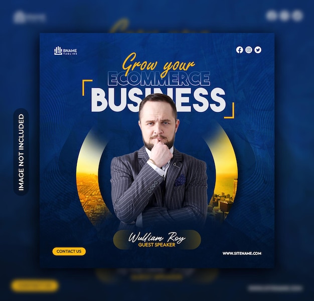 Ecommerce business social media instagram post banner