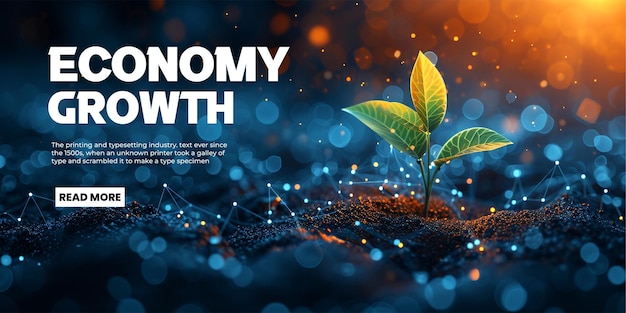 PSD economy growth concept background