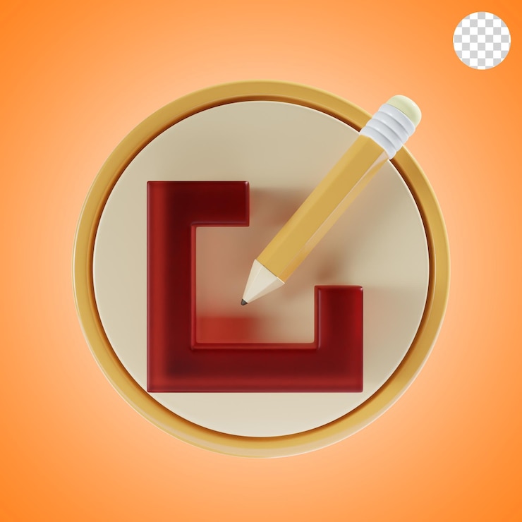 PSD edit with round background 3d icon