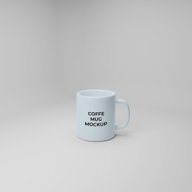 Editable 3d coffee cup mockup