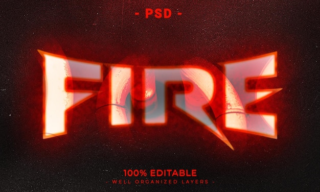 PSD editable 3d photoshop text effect style with abstract modern background