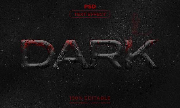 Редактируемый 3d текстовый эффект в фотошопе с абстрактным современным фоном