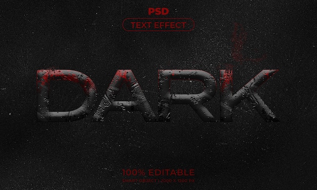 PSD Редактируемый 3d текстовый эффект в фотошопе с абстрактным современным фоном