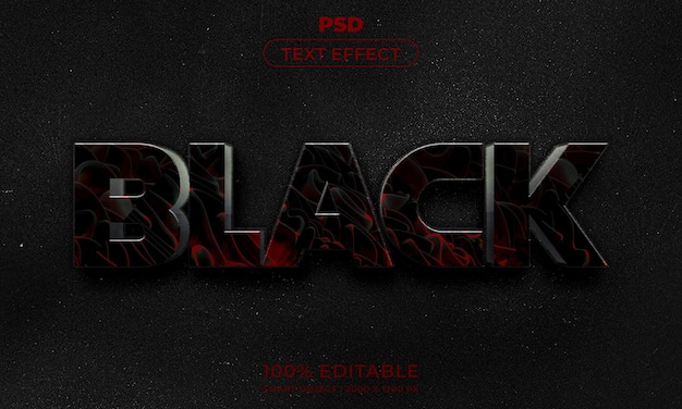 Редактируемый 3d текстовый эффект в фотошопе с абстрактным современным фоном