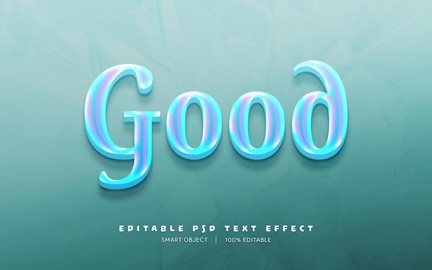 Editable 3d PSD text effect