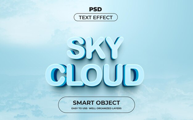 PSD editable 3d text effect psd