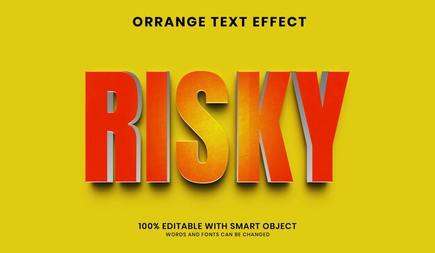 Editable 3D Text Effect PSD