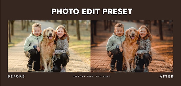 Editable aesthetic photo edit preset filter for influencer instagram feed posts