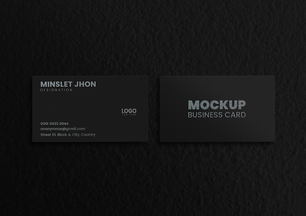 PSD editable business card mockup psd