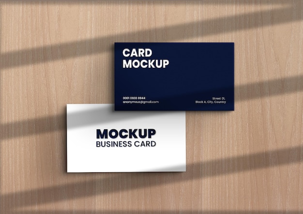 편집 가능한 비지니스 카드 Mockup PSD