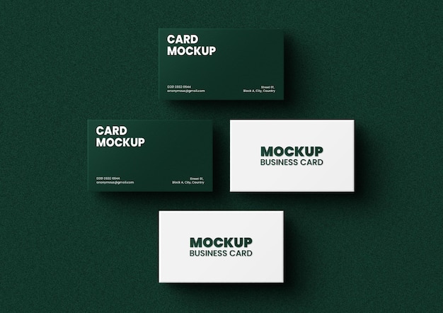 PSD editable business card mockup psd