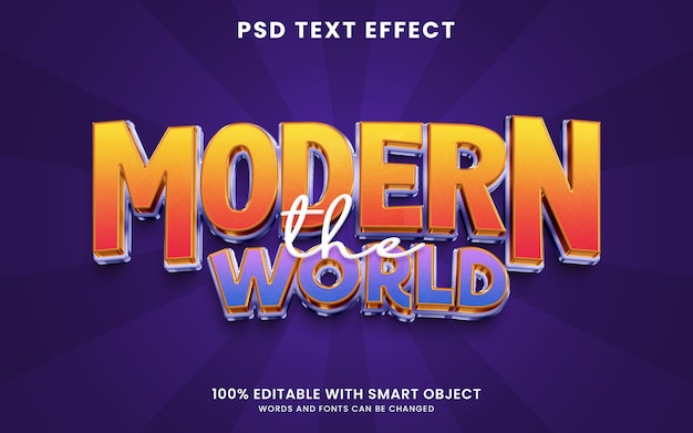 Editable cartoon 3d style text effect