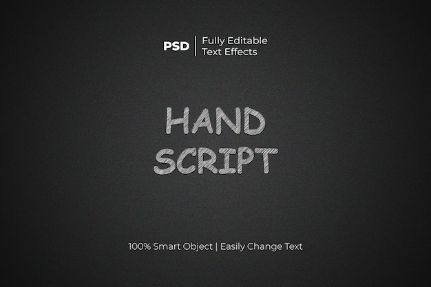 Editable Chalk Text Styles Effect