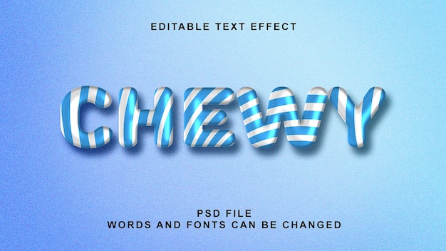 Editable Chewy Text Effects