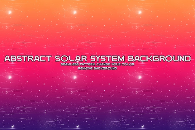 Editable Cosmic Background with Planet and Star Patterns
