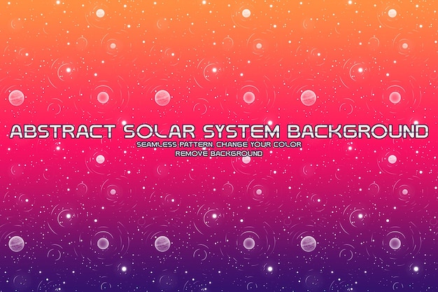 editable cosmic background with planet and star patterns