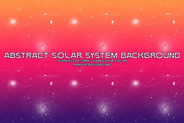 惑星と星のパターンを持つ編集可能な宇宙背景