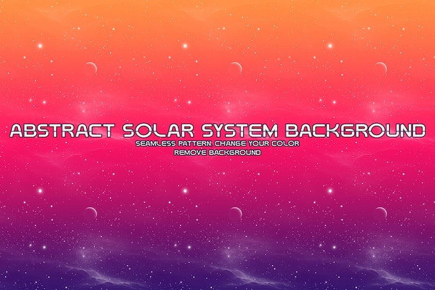 PSD editable cosmic background with planet and star patterns