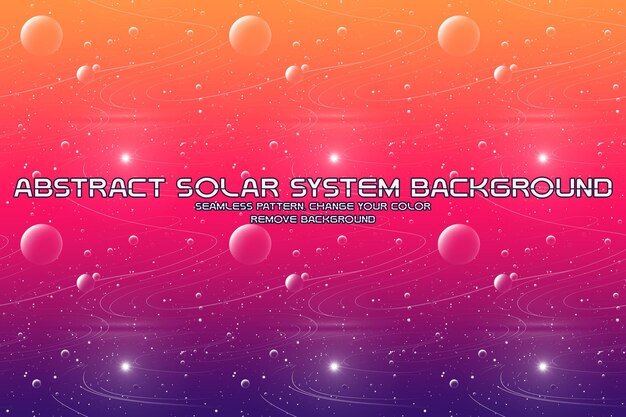 PSD editable cosmic background with planet and star patterns