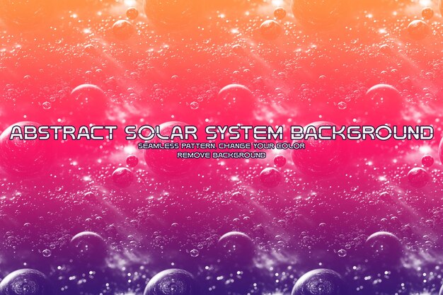 PSD editable cosmic background with planet and star patterns