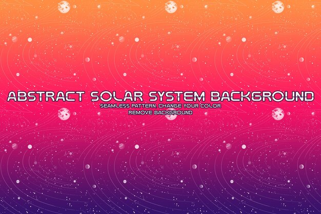 PSD editable cosmic background with planet and star patterns